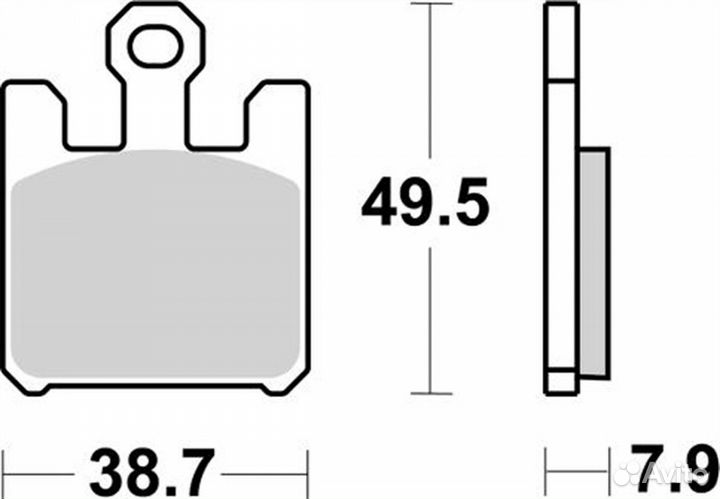 Передние тормозные колодки ZX12R, ZX10R, ZX6R, M95