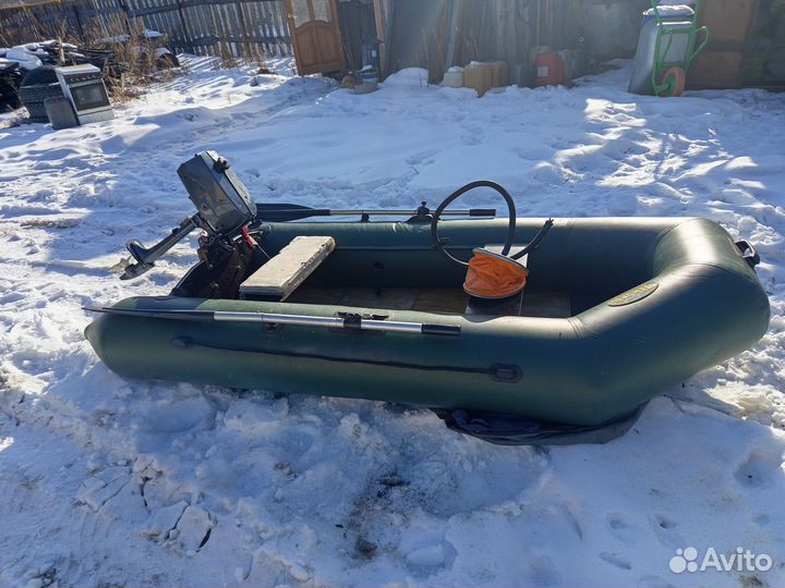 Лодка надувная бу с мотором