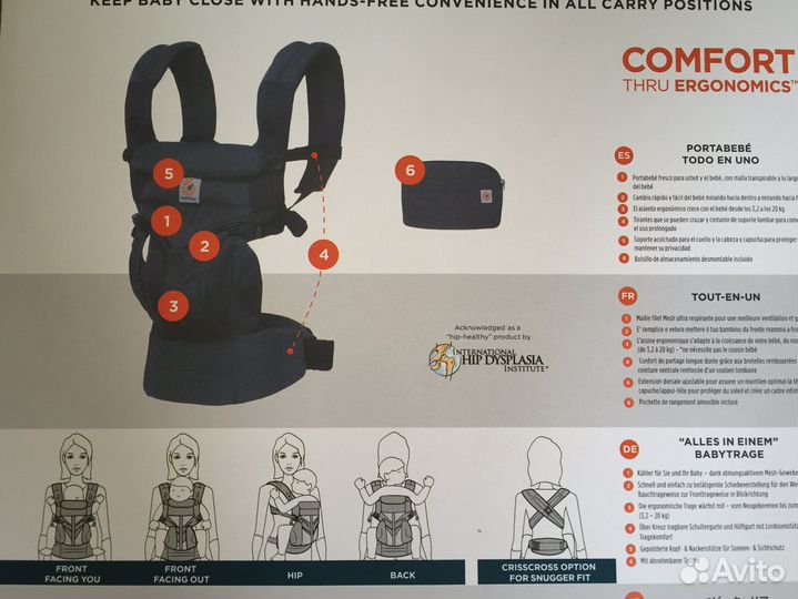 Рюкзак-переноска для ребенка ergobaby omni 360