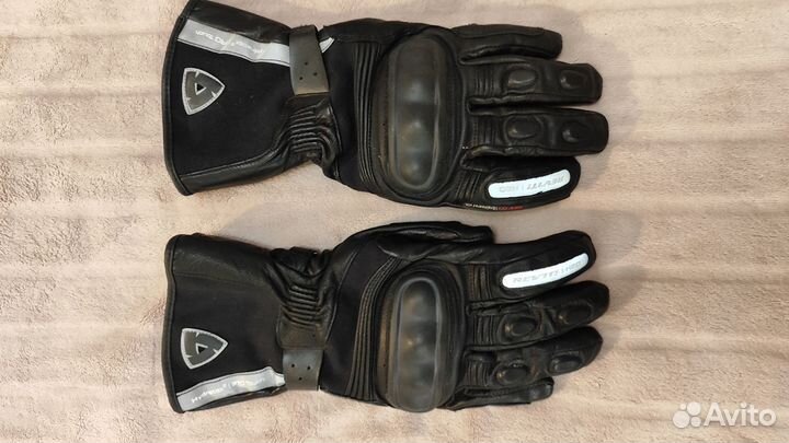 Мотоперчатки утепленные revit (M) кожаные