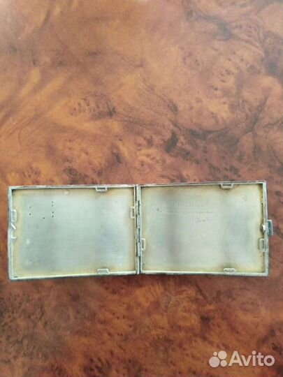 Портсигар серебряный