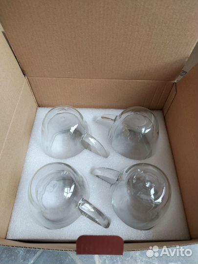 Новый Набор кружек с двойным стеклом чашка кружка