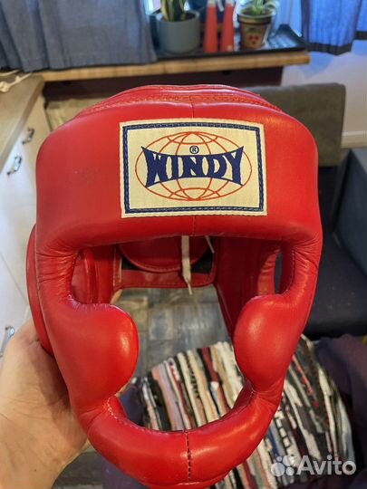 Боксерский шлем с бампером Windy HP2 XL