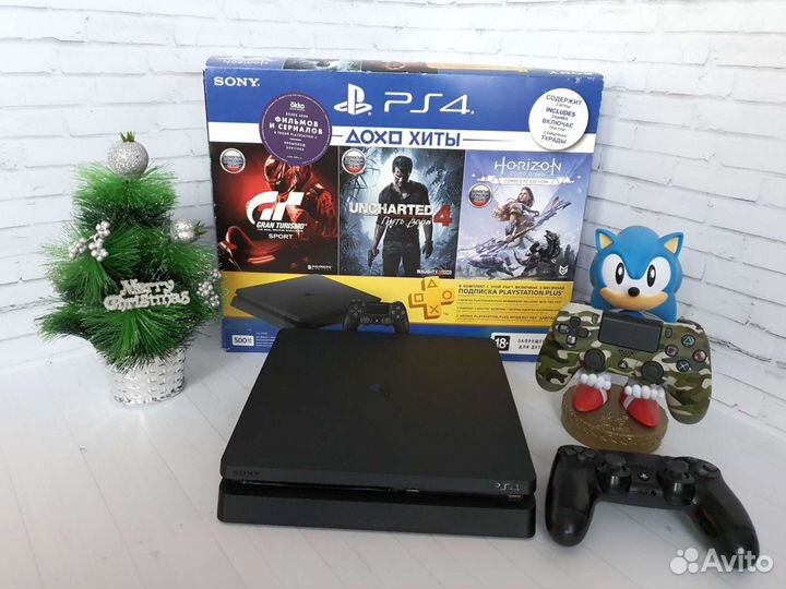 Ps4 slim 500Gb + 2 джойстика/обмен