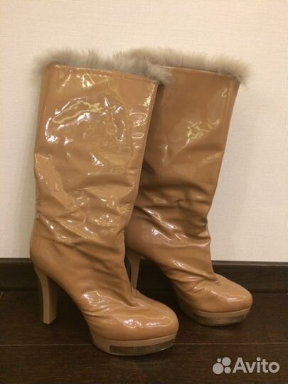 Сапоги зимние Vicini, 40 на меху, кожа