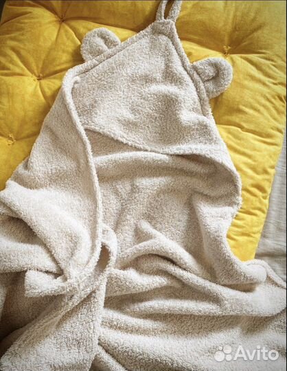 Мохровое полотенце с уголком