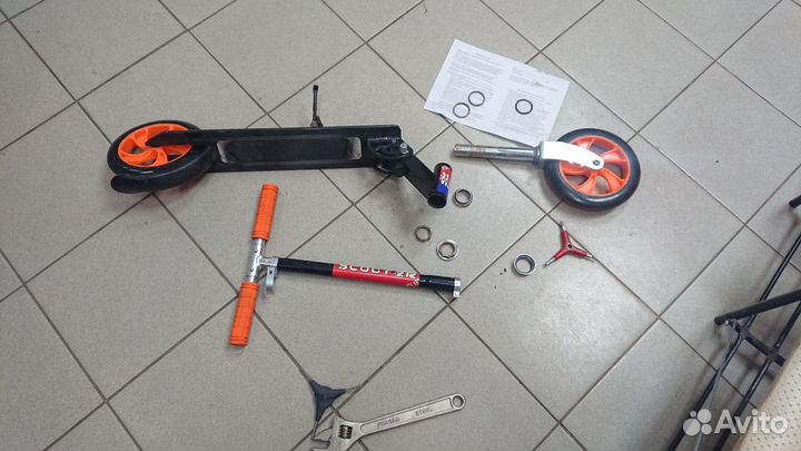 Самокат рулевой подшипник ремонт