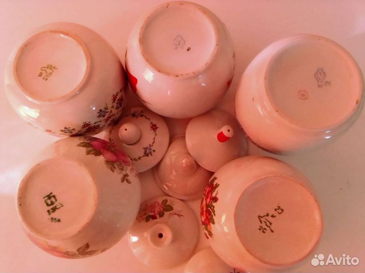 Сахарницы, бокалы наборы СССР