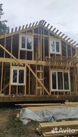 Остекление домов в профиле Rehau