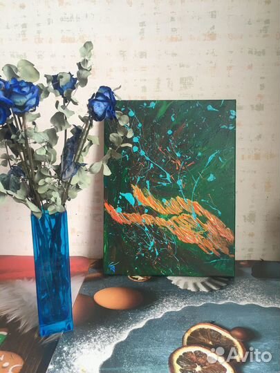 Картина абстракция «Энергия земли»