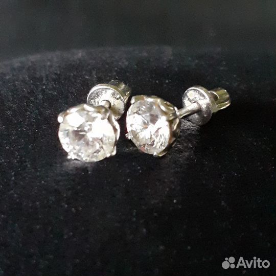 Серебро серьги-пусеты