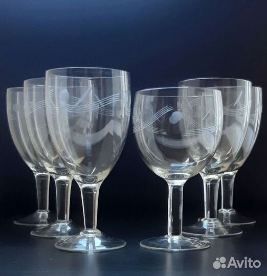 Старинные бокалы, фужеры, рюмки. Фото 1-10