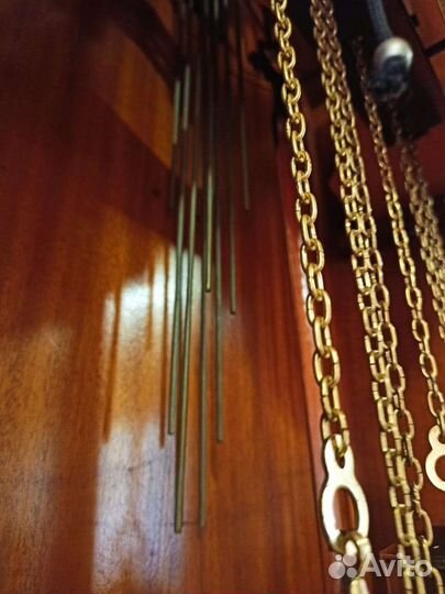 Старинные напольные четвертные часы Янтарь