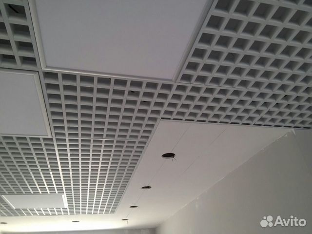 Подвесной потолок алюминиевый Грильято 40х40 объявление продам