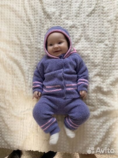 Костюм вязанный альпака 68-74