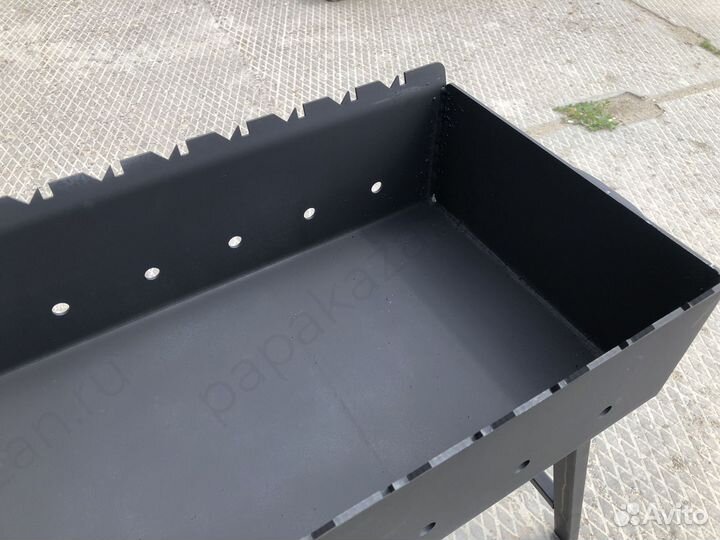 Мангал 3 мм 60х30х16 см, складные ножки. Киров