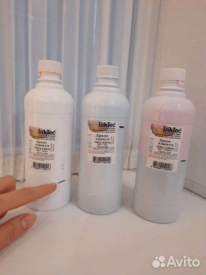 Краски чернила принтера InkTec Epson Эпсон цветные