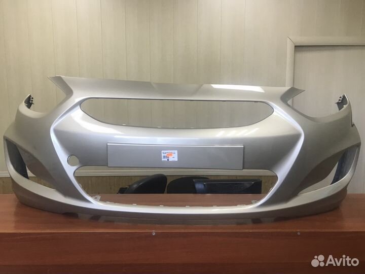 Бампер Hyundai Solaris бежевый