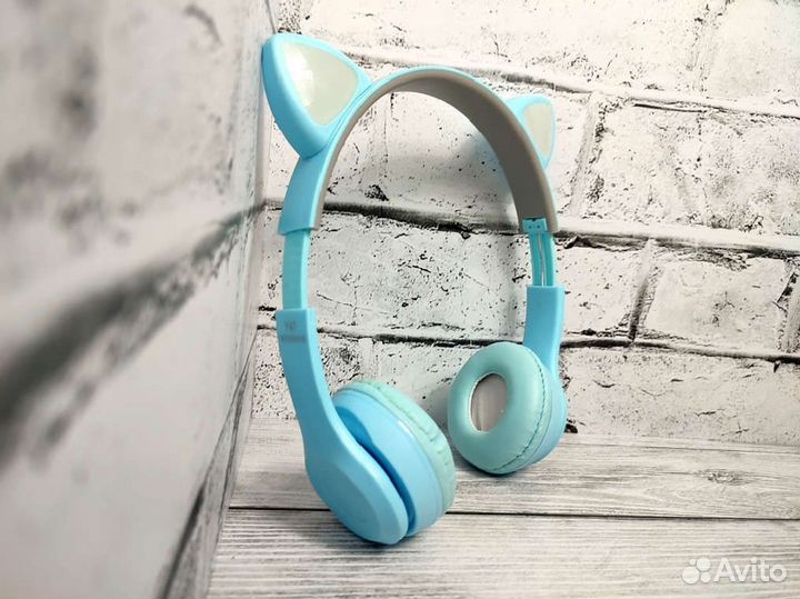 Детские наушники, новые, ушки кролика, Bluetooth