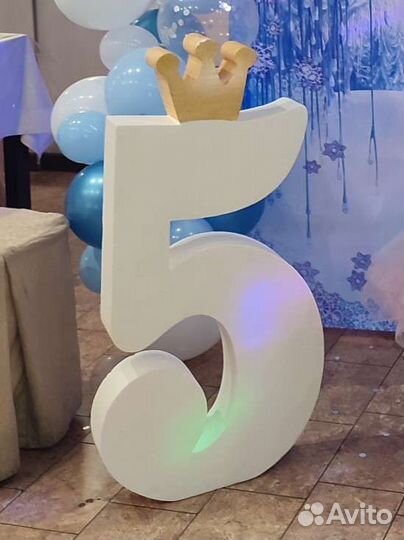 Цифра 5 на день рождения