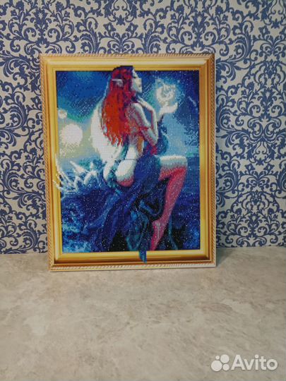 Алмазная мозаика готовая работа