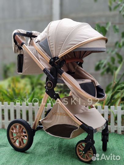 Коляска 3 в 1 трансформер Luxmom v9