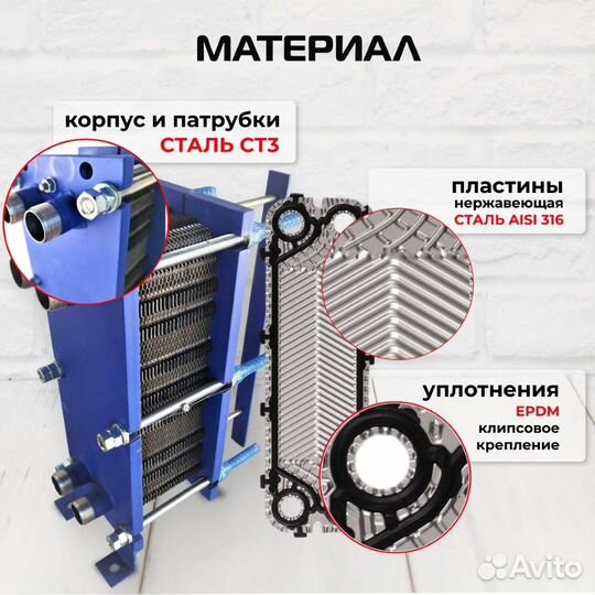 Теплообменник SN04-55 для отопления 660 м2 66кВт