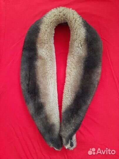 Меховой воротник лама стриженая