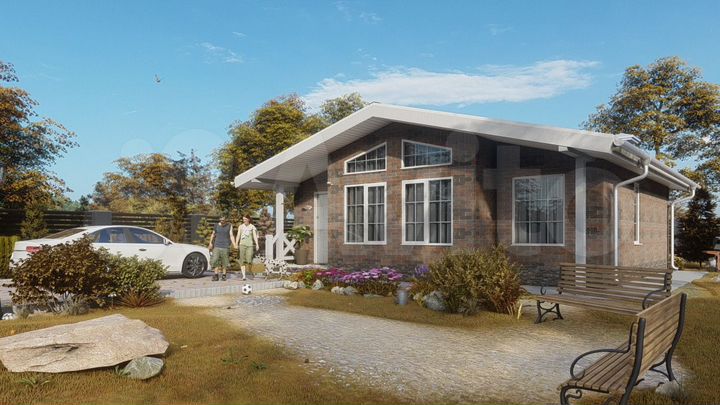 Дом 58 м² на участке 10 сот.