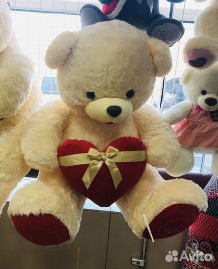 Плюшевый медведь 70 см до 1,5 метров
