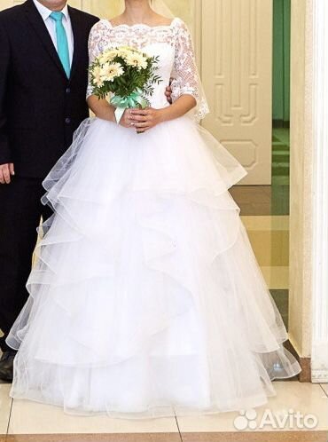 Свадебное платье 42 44 пышное