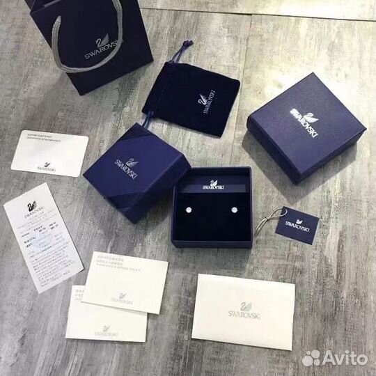 Серьги сваровски swarovski оригинал