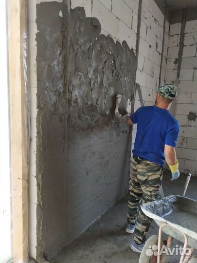 Штукатурка, стяжка, шпатлёвка, наливной пол