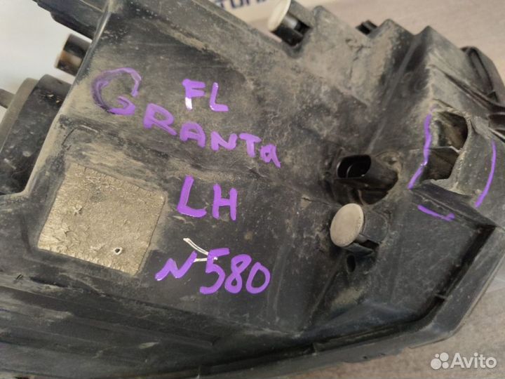 Фара левая №580 LADA Granta 2018