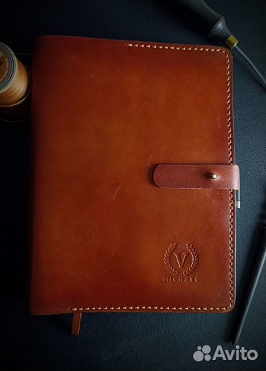 Блокнот из натуральной кожи ручной работы