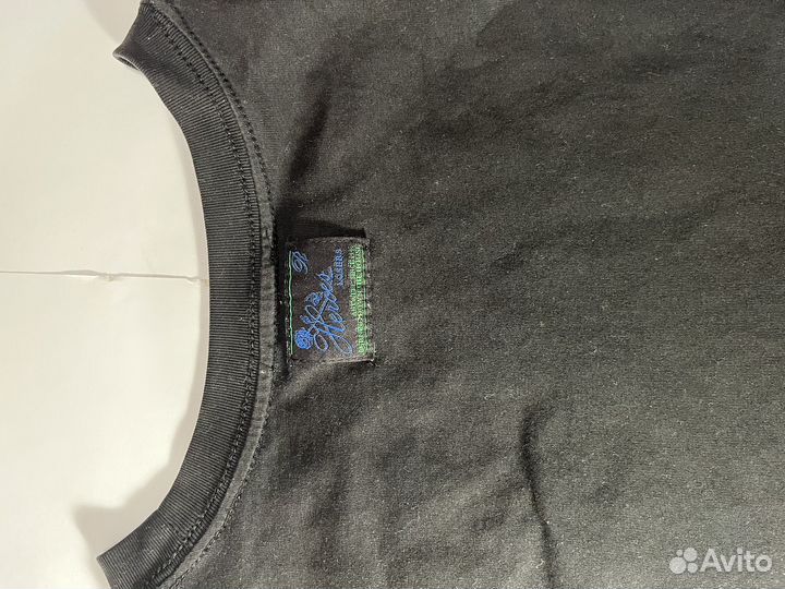 RAF Simons Black Blue Velvet T-Shirt