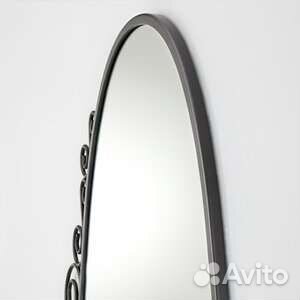 Зеркало IKEA Ekne 150x70, чёрное, овальное, новое