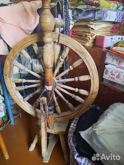 Прялка деревянная старинная