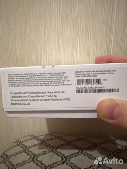 Беспроводные наушники apple airpods