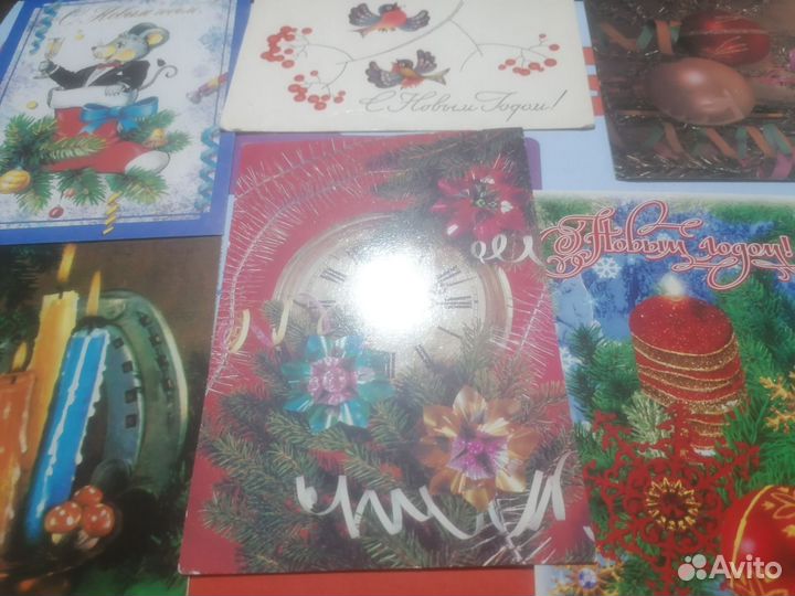 Открытки новогодние сср