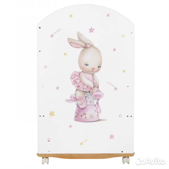 Кроватка Indigo With Love колесо, качалка