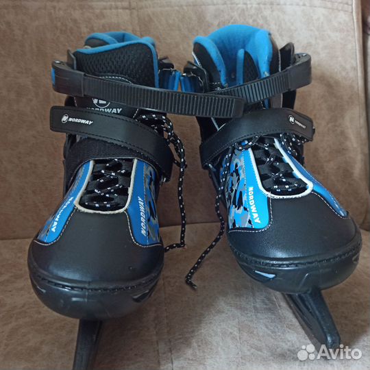 Детские зимние раздвижные коньки