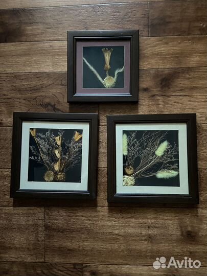 Картины с сухоцветами