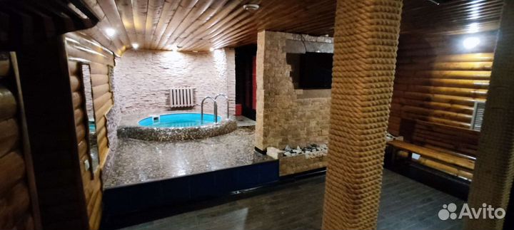 Баня сауна с бассейном