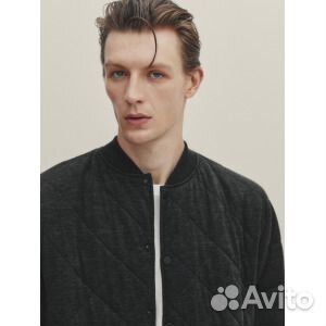 Куртка-бомбер Massimo Dutti 100 Extra Fine Wool Va