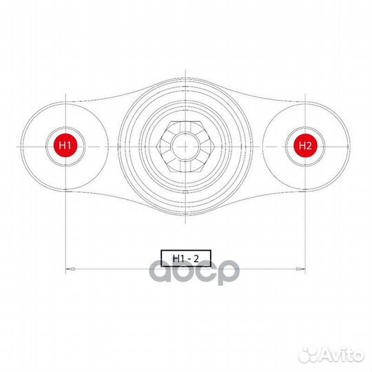 Cbkk-20 Опора шаровая перед прав/лев CB02