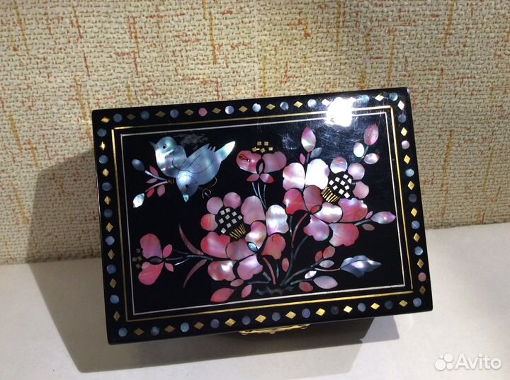 Шкатулка перламутр для украшений Вьетнам