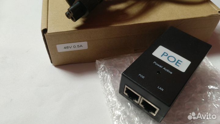POE адаптер инжектор 48V. Новый