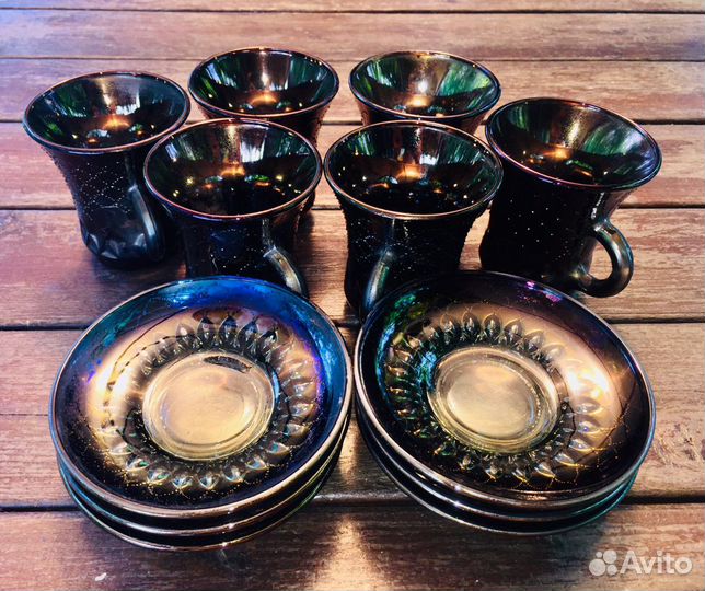 Кофейный сервиз из стекла СССР