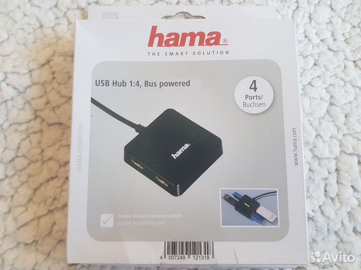 Разветвитель USB hama 4порт